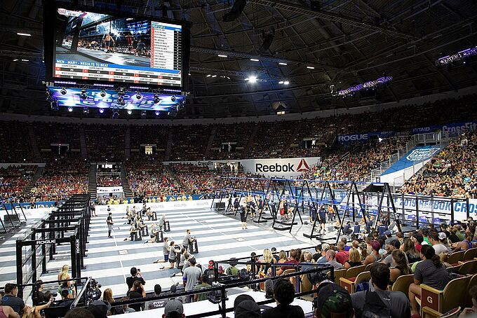 Official sports flooring for the CrossFit Games.